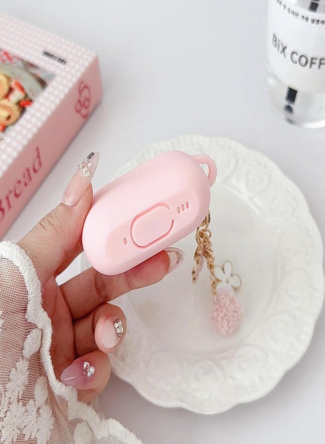 OTOPO Cute Pink Case for Airpods Pro 2nd/1st Generation Cover for Girl Women with Pom pom Flower Keychain & Cleaner Kit, Soft Silicone Protective Skin for Airpods Pro 2/1 Gen 2019/2023/2022, Pink - Image 5