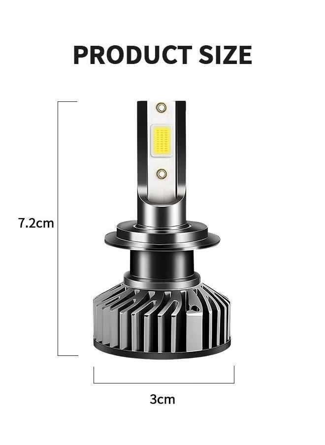 Generic 2 Pack H7 LED Headlight Bulbs 360° Adjustable High and Low Beam Conversion Kit 6500K Bright White LED Super Bright Replacement Plug-N-Play  - Image 5