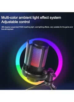 Gaming USB Microphone For PC PS5 Computer Gaming Mic For Mac Condenser Mic With Quick Mute RGB Control For Recording Streaming Podcasting Twitch Snapchat Podcasts Videos - pzsku/Z6F1362BE11EAB709DE06Z/45/_/1711952527/ffb17f26-1f24-44ef-9a6e-c2e0d29279ba