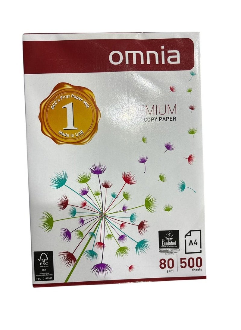 أمنية ورق نسخ أومنيا – 80 جم – 500 ورقة - Image 4