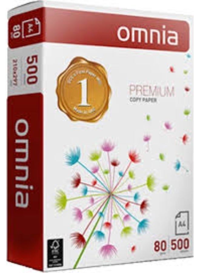 أمنية ورق نسخ أومنيا – 80 جم – 500 ورقة - Image 1