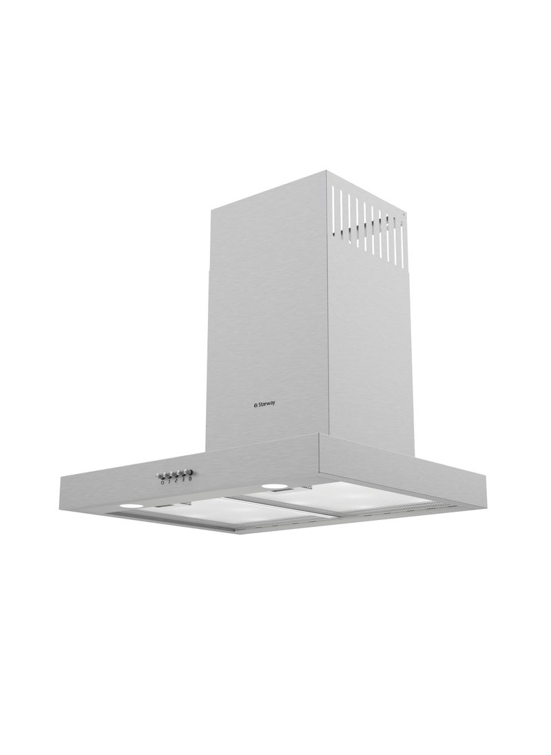 Starway 60x45cm Wall Ranger Hood, 1000 Watt, T Type, Silver, 3 Filters, 3 Speeds, , 2 Lights, High Quality.  - Image 1
