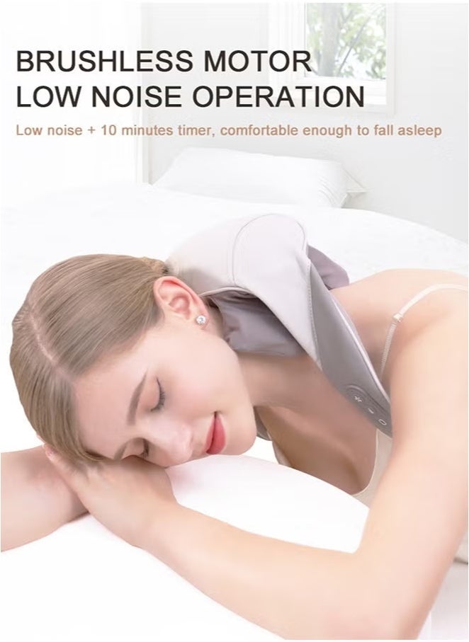 ELTRAZONE Mini Neck and Shoulder Massager with Heat Hands-Free Trapezius Kneading Massage Device - Image 2