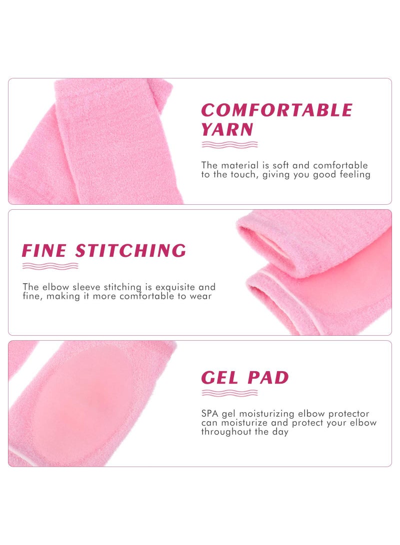 Sweet seven 2 Pairs of Elbow Moisturizing Sleeves - Gel Cover for Elbow Protection - Sports Support Brace for Spa, Beauty, and Home Use - Image 3