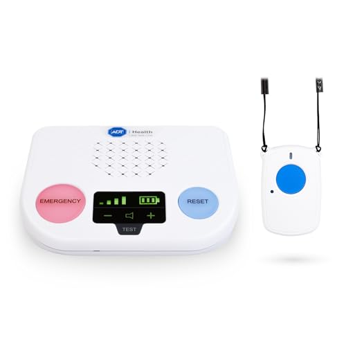 ADT Medical Alert Plus - in-Home Medical Alert System for Seniors - Cellular 4G Coverage, 600ft Pendant Range, Home Temperature Monitoring, 24/7 U.S. Based Monitoring (Fall Detection Pendant) - Image 1