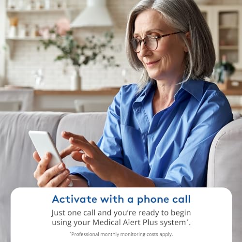 ADT Medical Alert Plus - in-Home Medical Alert System for Seniors - Cellular 4G Coverage, 600ft Pendant Range, Home Temperature Monitoring, 24/7 U.S. Based Monitoring (Fall Detection Pendant) - Image 2