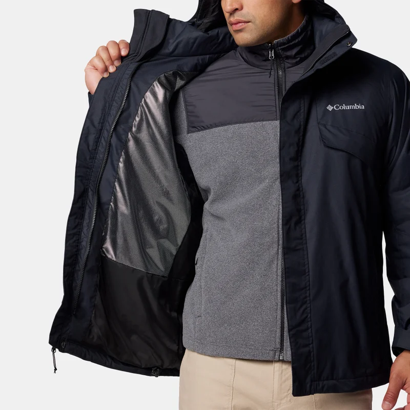 Columbia Black Men's Bugaboo III Fleece Interchange Hiking Jacket for Men | Best Price UAE