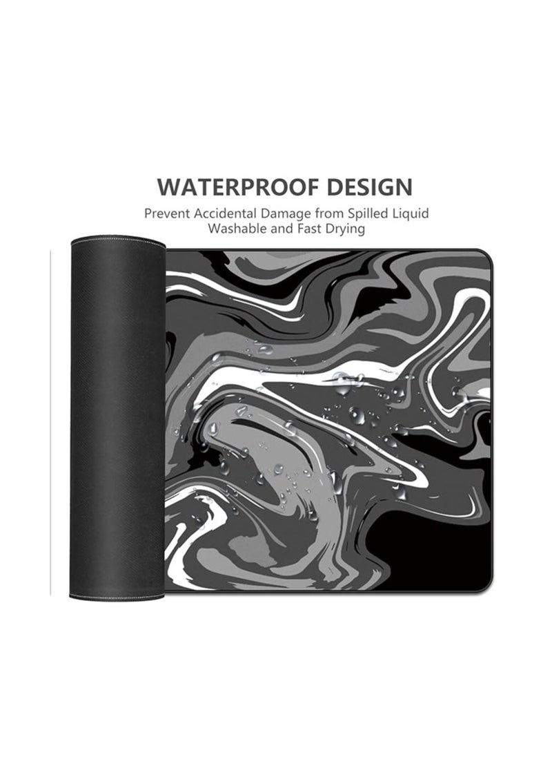 ARNOTEC - Large Size Laptop PC Gaming Mouse Pad ( 40x90cm)Anti-Skid Mousepad Large Keyboard Mouse Pad Desk Mat with Stitched Edges - Image 1