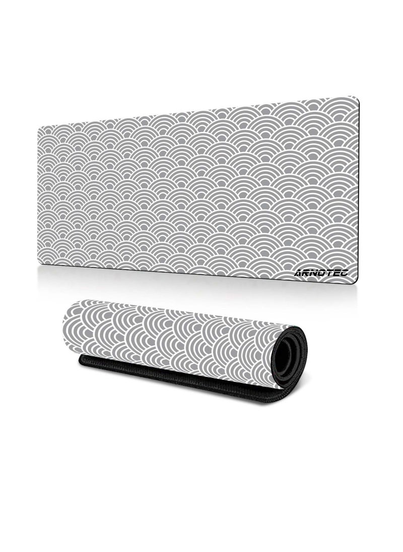 ARNOTEC - Large Size Laptop PC Gaming Mouse Pad ( 40x90cm)Anti-Skid Mousepad Large Keyboard Mouse Pad Desk Mat with Stitched Edges - Image 1