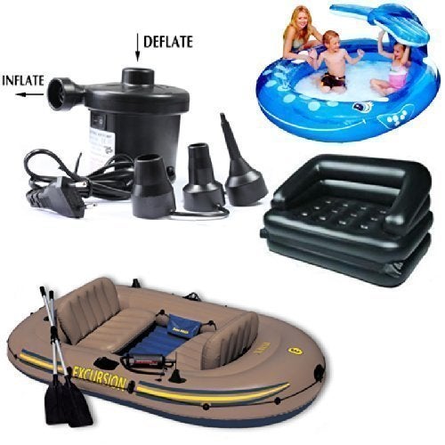 KNYUC MART KNYUC MART Vacuum Air Pump AC Electric Impressive Quickly InflatesDeflates to Fill The air Sofa Swimming Pool Tubes Toys Air Bags Mattresses Big Balloons  - Image 5