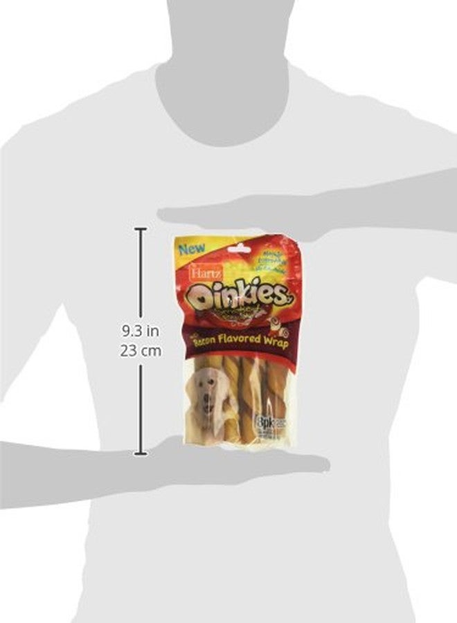 Hartz Oinkies Porkalicious Smoked Pig Skin Twists Bacon Flavored Dog Treats, 8.7 Ounce - Image 3