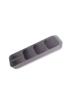 Generic Drawer Cutlery Organizer Tray Grey 11 x 39.6 x 5.5cm 