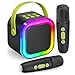 IROO Mini Karaoke Machine for Kids 2026 TOP Toys Birthday Valentines Day Gifts Ideas for Girls Ages 4 5 6 7 8 9 10 12 Years Old Portable MP3 Player with 2 Wireless Mics for Family Home Party - Image 2
