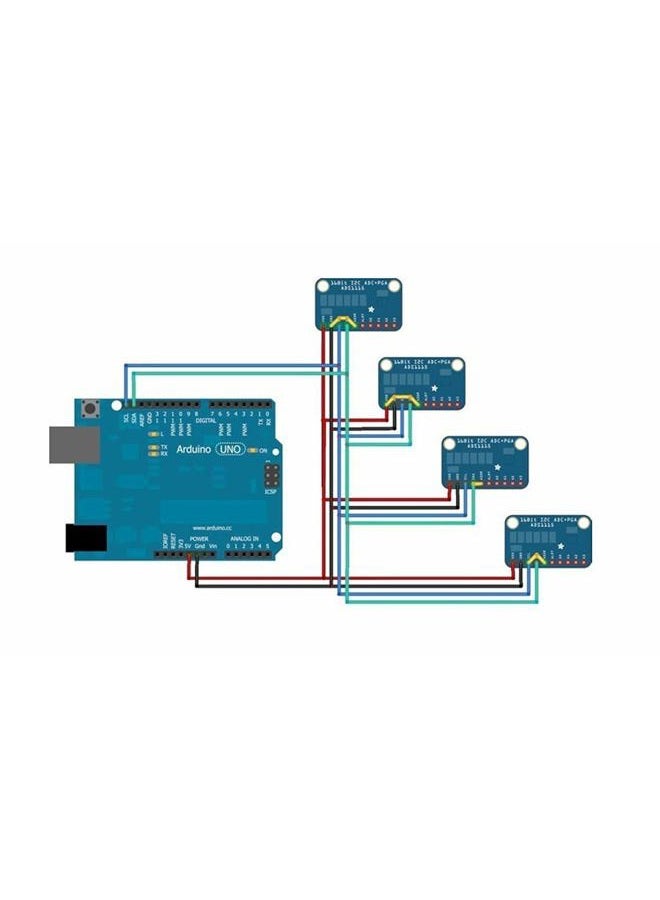 HiLetgo 3pcs ADS1115 16 Bit 16 Byte 4 Channel I2C IIC Analog-to-Digital ADC PGA Converter with Programmable Gain Amplifier High Precision ADC Converter Development Board for Arduino Raspberry Pi - Image 5