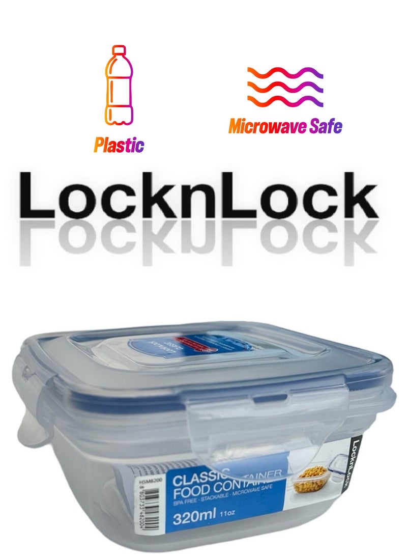 LOCK & LOCK LocknLock Zen Style Food Container – 320 ml BPA-Free Plastic Storage Solution for Safe and Stylish Food Organization  - Image 1