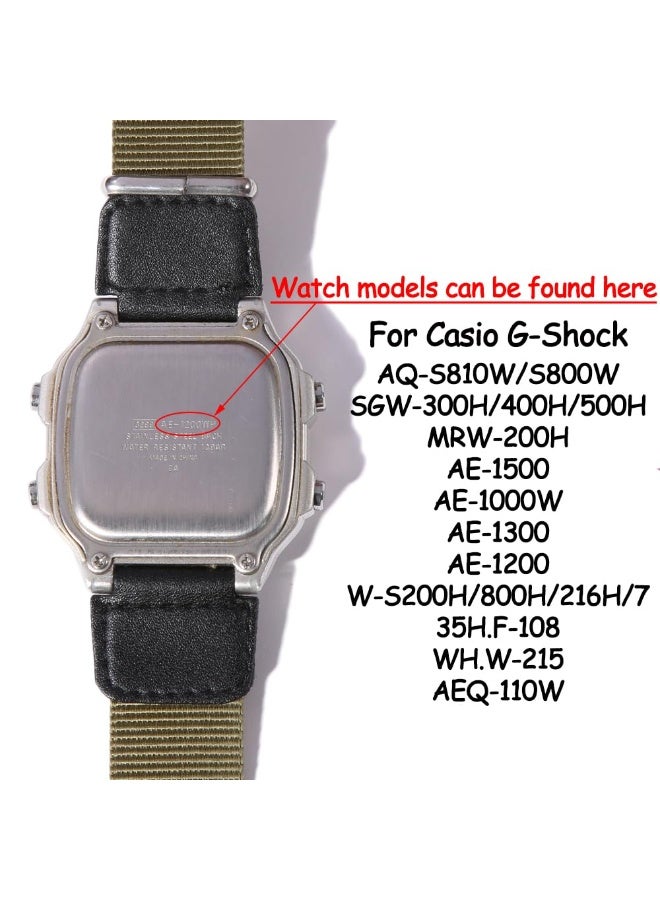 KISSUN Natural Resin Replacement Watch Band Compatible with Casio AE-1200 SGW-300H MRW-200H W-735H Waterproof Rubber strap - Image 2