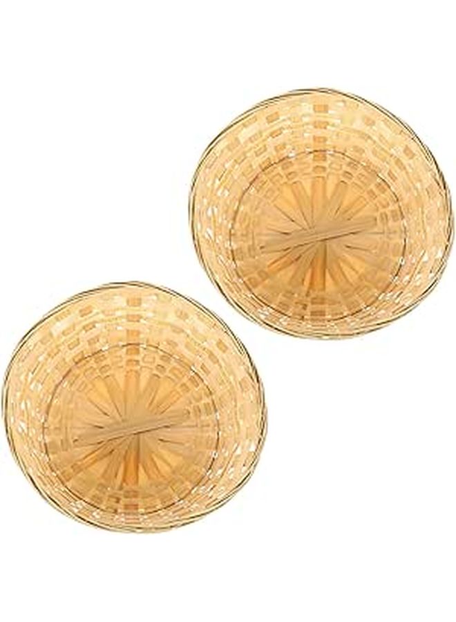 Woven Bread Basket With Lid Kitchen Storage Organizer For Fruit And Sundries 25 5cm - Image 1