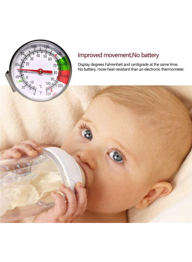 LAMAY Instand Read 2-Inch Dial Thermometer,Best for The Coffee Drinks,Chocolate Milk Foam - Image 5