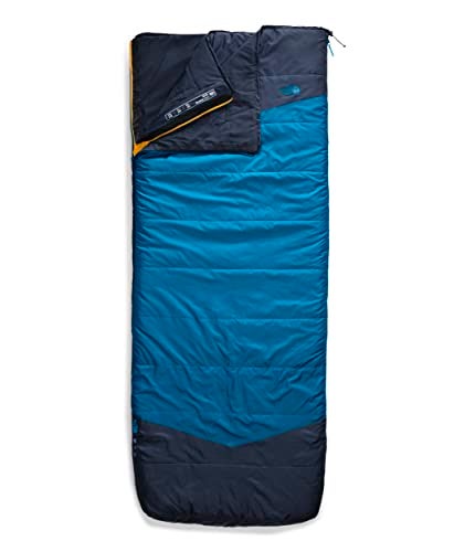 The North Face Dolomite One 15F / -9C, 3-in-1 Insulated Sleeping Bag | Water Repellent, Rectangular Shape, Fleece Lined Mid Layer, Hyper Blue/Radiant Yellow-NPF, Regular - Image 1