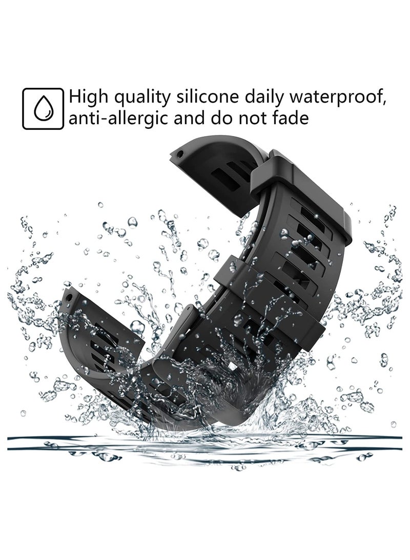 Zikra Watch Band Waterproof Wristband Strap for Garmin Instinct Soft Silicone Replacement Watch Strap for Garmin Instinct Garmin Instinct 2 Solar Tactical with Adapter Tools - Image 2