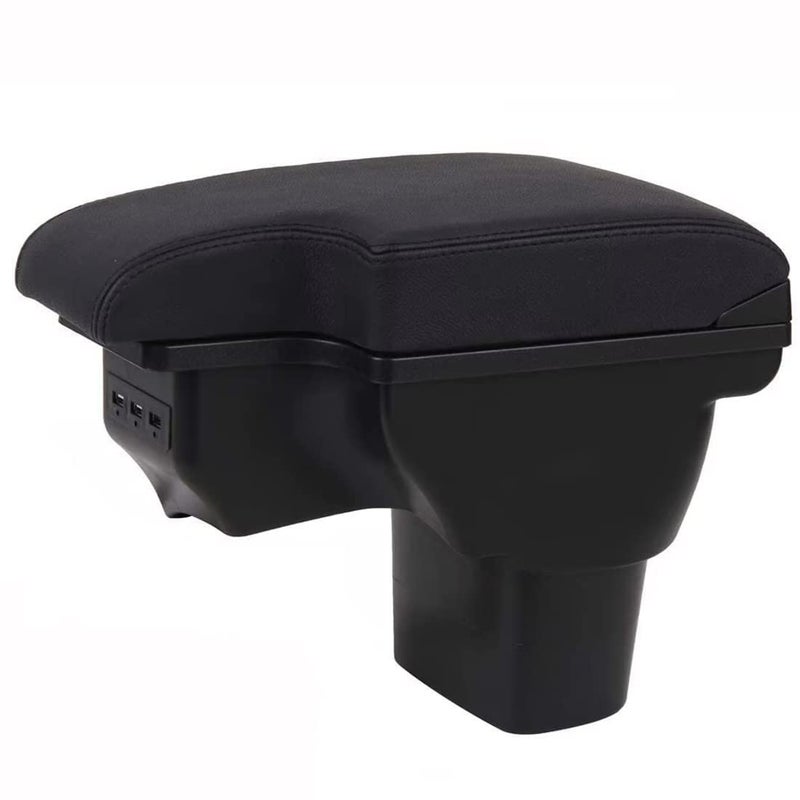 Tocsho Consoles Armrest for Nissan Juke 2010-2017 Center Console Box Armrest Box with USB Charge Black Stitching - Image 1
