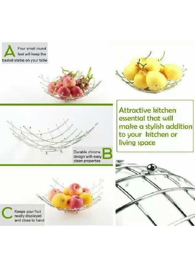 لوفت سلة فواكه,L30XP30XH14CMS,فضي,حديد-125020 - Image 5