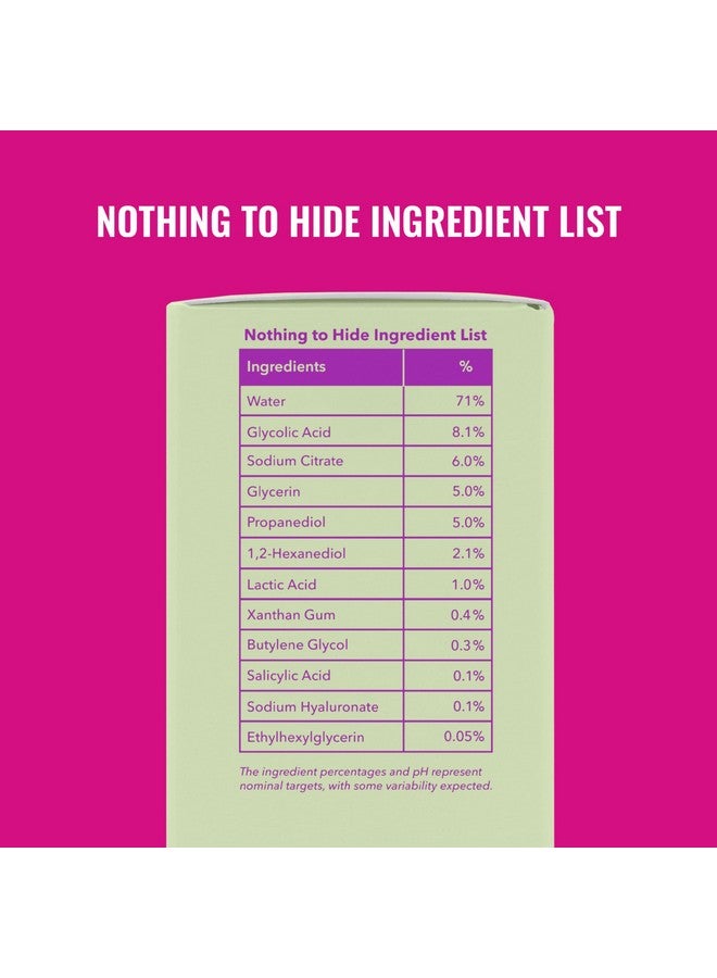 علاج التقشير الليلي - مقشر للوجه بحمض ألفا هيدروكسي لتوحيد لون البشرة وملمسها - مصغر للمسام، العناية بالبشرة للوجه بحمض الساليسيليك - Image 4