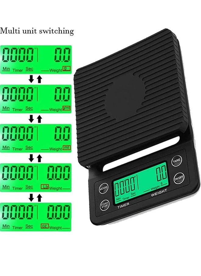 LCD Display Coffee Drip Scale - 5kg/0.1g