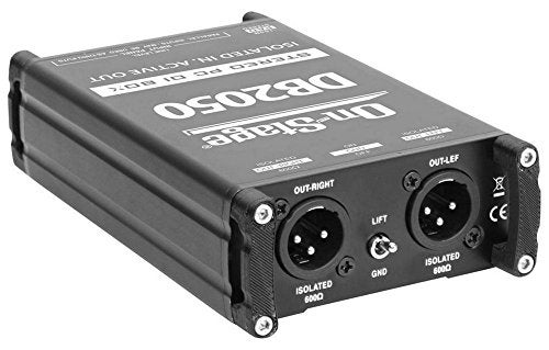 OnStage On-Stage DB2050 Active Stereo Multi-Media DI Box - Image 5