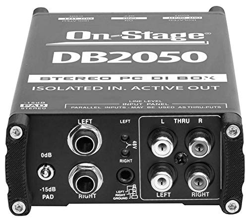 OnStage On-Stage DB2050 Active Stereo Multi-Media DI Box - Image 2
