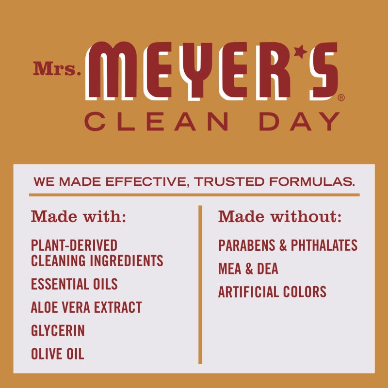 Mrs. MEYER'S CLEAN DAY Liquid Hand Soap 2 Pack Variety, 12.5 OZ Each, 1 CT (Apple Cider + Fall Leaves) - Image 5
