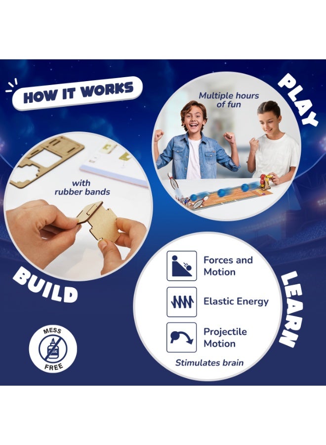 Smartivity 3in1 Basketball, Soccer, Bowling I Indoor Sports Game for Kids 6-12 Years Old I for Boys & Girls | DIY STEM Toy for Kids 6,7,8,9,10,11,12, Years I Wooden Construction Kit - Image 3