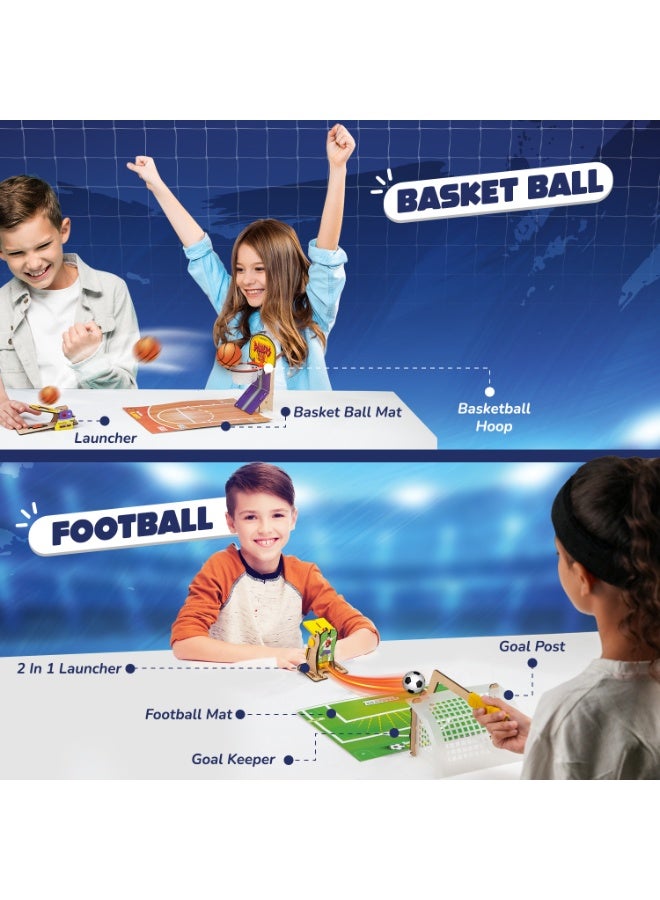 Smartivity 3in1 Basketball, Soccer, Bowling I Indoor Sports Game for Kids 6-12 Years Old I for Boys & Girls | DIY STEM Toy for Kids 6,7,8,9,10,11,12, Years I Wooden Construction Kit - Image 4