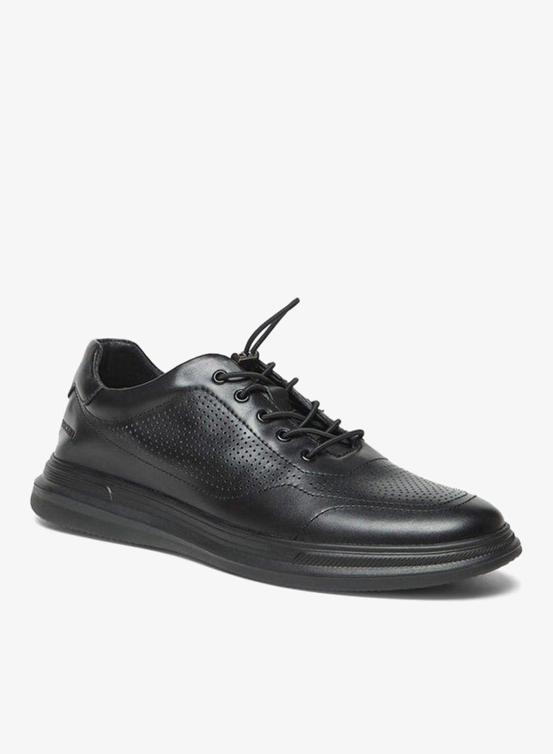 DUCHINI Men's Lace-Up Low Ankle Sneakers - Image 1