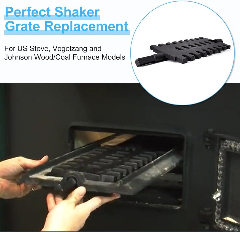Adviace 40257 Shaker Grate for US Stove & USSC Hot Blast 1500, 1557M, Ashley 22AF and Vogelzang Norseman 1500, 2500 Wood Coal Furnaces. - Image 3