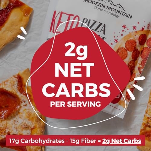 MODERN MOUNTAIN Keto Pizza Crust - Low Carb and Keto Friendly - Only 2g Net Carbs - Incredible Taste and Texture - Zero Sugar - Just Add Water and Oil - Keto Has Never Been So Easy - Keto Food - No Almond Flour - Non-GMO Sourced (7.6oz Mix) (1-Pack) - Image 5