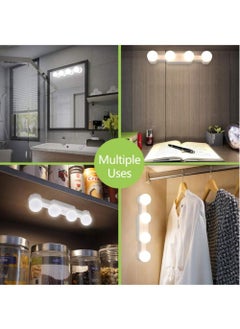 Generic Makeup Lights, Cordless Portable, LED Vanity Mirror Light Kit Hollywood Style, USB Rechargeable, 4 Dimmable Bulbs Multifunction Fill Lights Battery Powered for Dressing Table/Bathroom  - Image 5