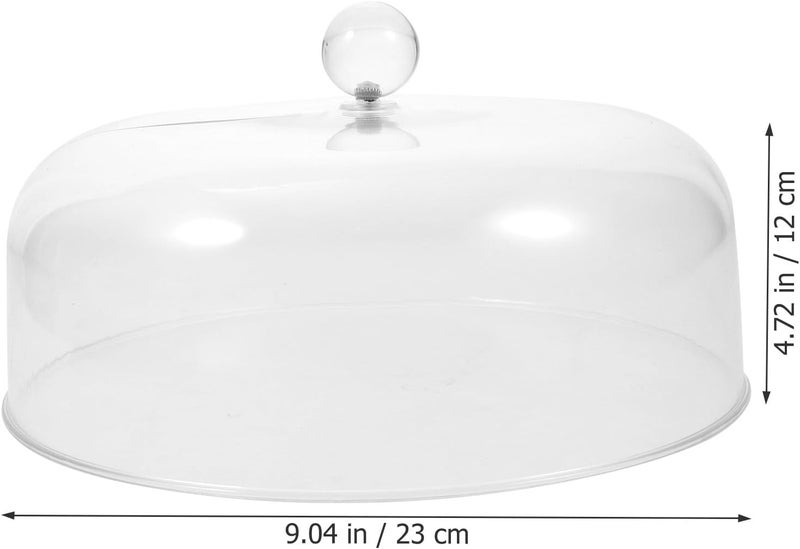 Acrylic Large Cake Dome Cover 9-inch Food Dustproof Cloche Lid for Household Pastry Display and Table Dessert Serving - Image 2