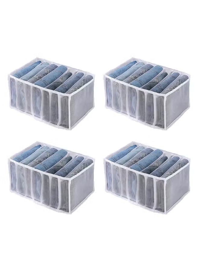 4pcs 5 grid washable clothes organizer - Image 1