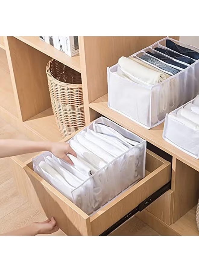 4pcs 5 grid washable clothes organizer - Image 3