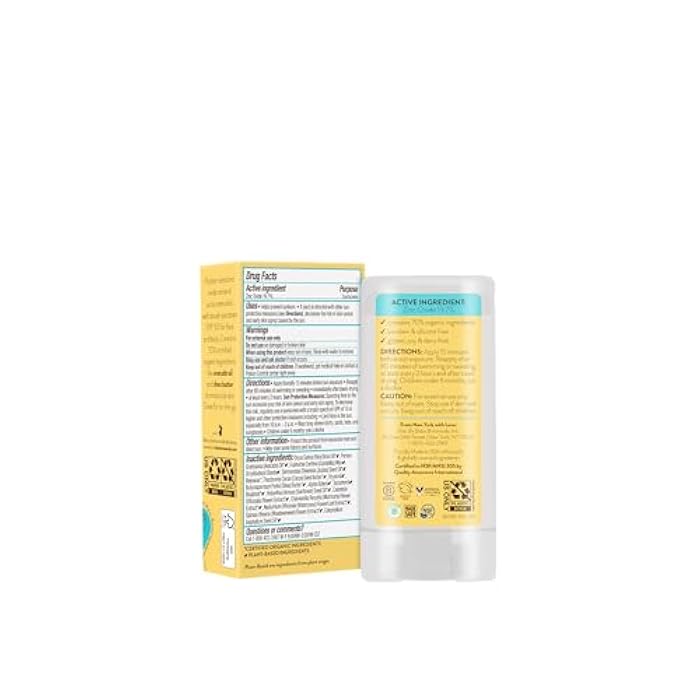 BABO Botanicals Super Shield SPF 50 Stick Sunscreen - 70% Organic Ingredients - Natural Zinc Oxide - for All Ages - NSF & Made Safe Certified - EWG Verified - Water Resistant - Fragrance-Free - Image 2