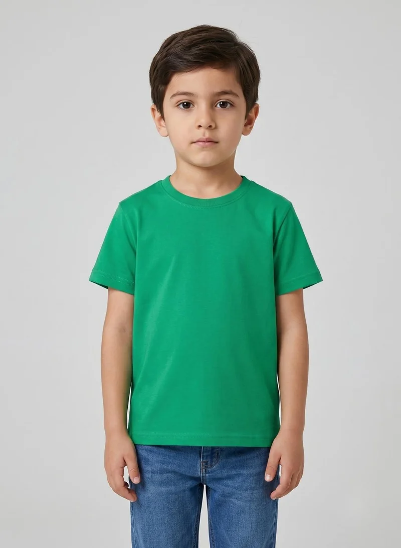 Babyqlo Solid Green tee for boys and  girls