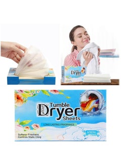 CMGTYYD Dryer Sheets - Clothing Softness Sheet, 1 Box/40 Count Natural Fabric Softener with Plant-Based Formula, Removes Static Cling, Gentle on Clothes - for Soothing(Fragrant Fragrance of Flowers)  - Image 1