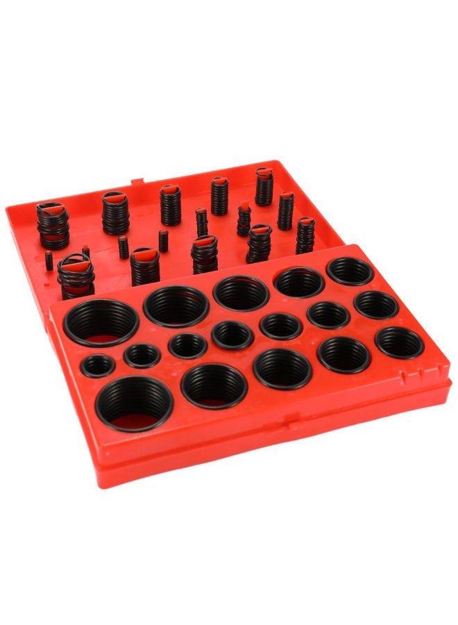 NIBEMINENT 419-Piece Universal Oil Resistance Seal Gasket O Ring Set Red/Black 20centimeter  - Image 2