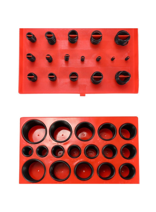 NIBEMINENT 419-Piece Universal Oil Resistance Seal Gasket O Ring Set Red/Black 20centimeter  - Image 4
