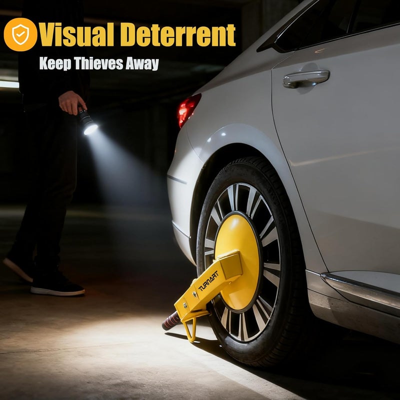 TURNART Adjustable Anti-Theft Wheel Lock Clamp for Cars, Trucks, and RVs - Image 4
