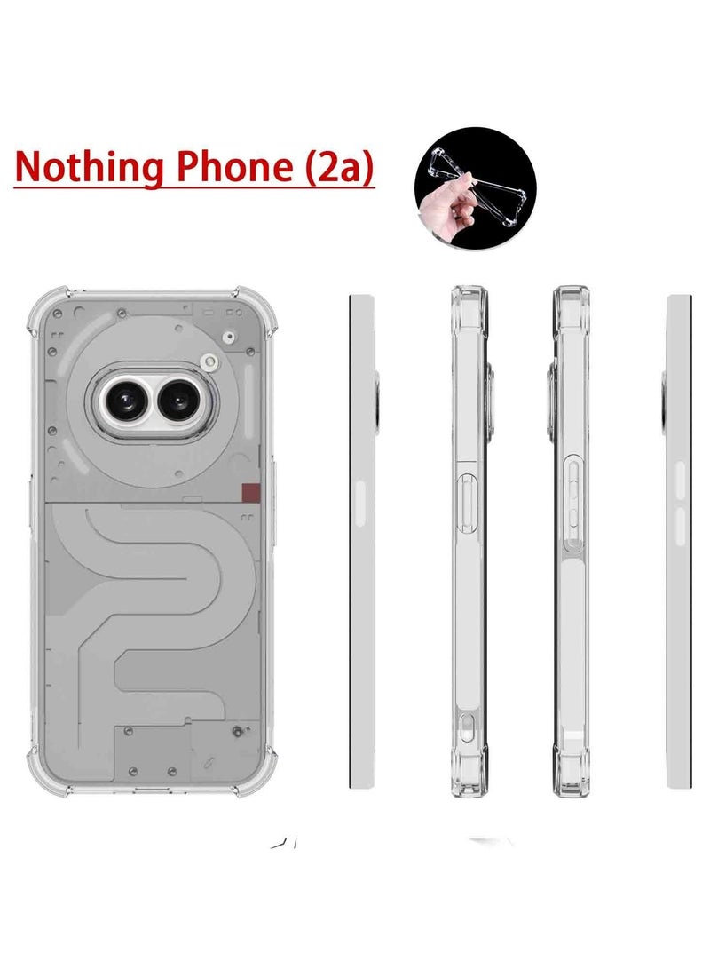 Fankalo Phone Case For Nothing Phone 2a Crystal Clear Ultra Slim Anti Scratch Shockproof Protective TPU Back Cover - Image 2