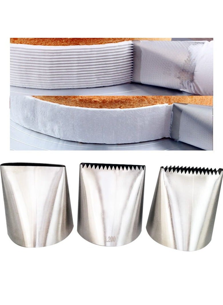 3 قطعة كبيرة جدا الفولاذ المقاوم للصدأ فوهة ، فوهة الأنابيب المجمدة ، كعكة كريم أدوات الديكور ، تلميح المعجنات ، Fondant الخبز التبعي ، L200 L200A L200B - Image 1