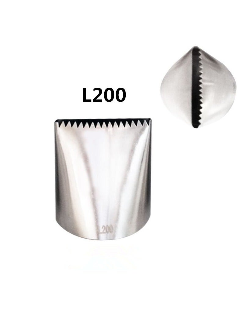 3 قطعة كبيرة جدا الفولاذ المقاوم للصدأ فوهة ، فوهة الأنابيب المجمدة ، كعكة كريم أدوات الديكور ، تلميح المعجنات ، Fondant الخبز التبعي ، L200 L200A L200B - Image 4