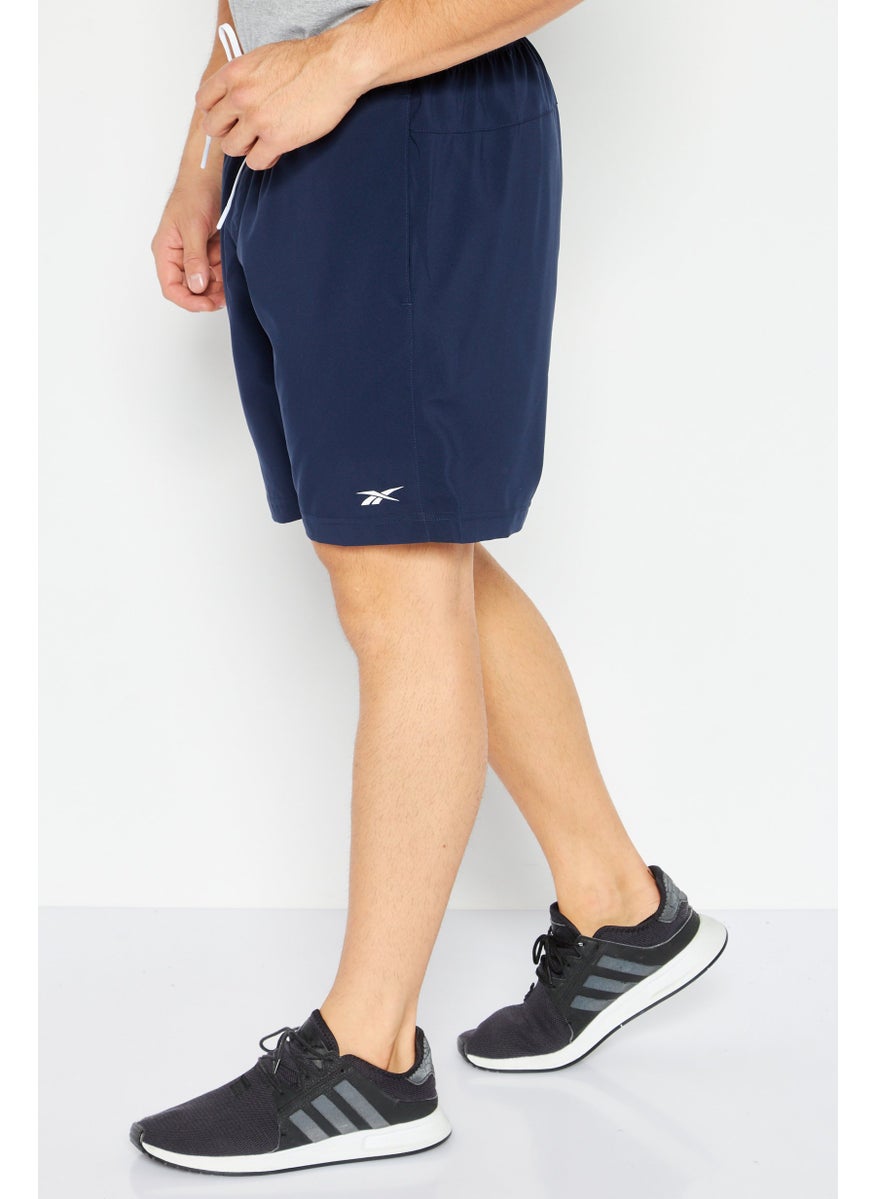 Reebok Men Sportswear Fit Training Short, Navy  - Image 2